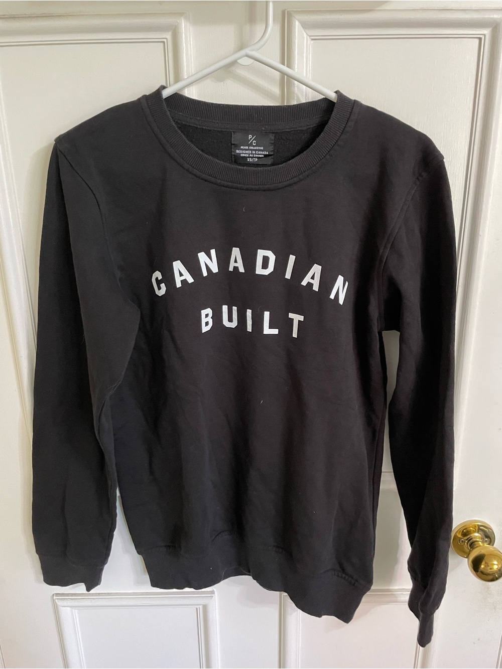 Nice Peace Collective Black 'Canadian Built' Sweatshirt XSmall